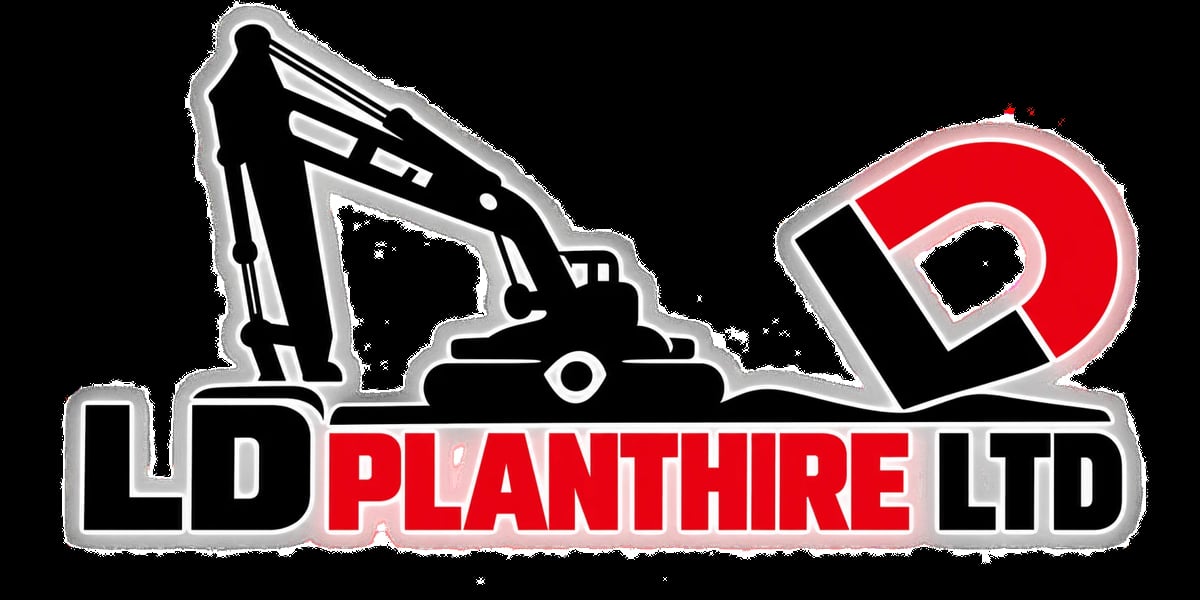 LD Plant Hire Ltd logo with excavator and red D mark